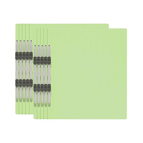 他サイト： PLUS(プラス) プラス エコノミー フラットファイル A4縦 2穴 10冊パック 79-356 グリーンの商品画像