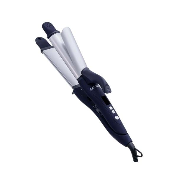 他サイト： SALONIA サロニア 2WAY ストレート カール ヘアアイロン コテ 32mm SL-002ANV ネイビーの商品画像
