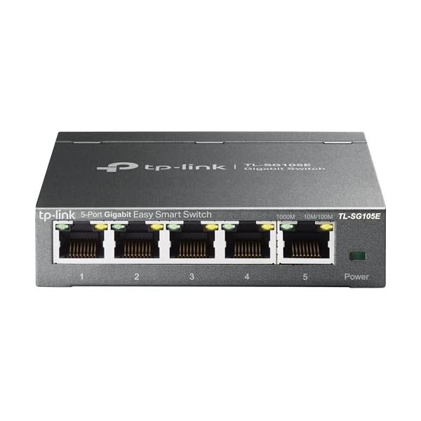 他サイト： TP-Link ハブ アンマネージプロスイッチ 5ポート TL-SG105E 10/100/1000Mbps ギガビット 管理機能付 無償永久保の商品画像