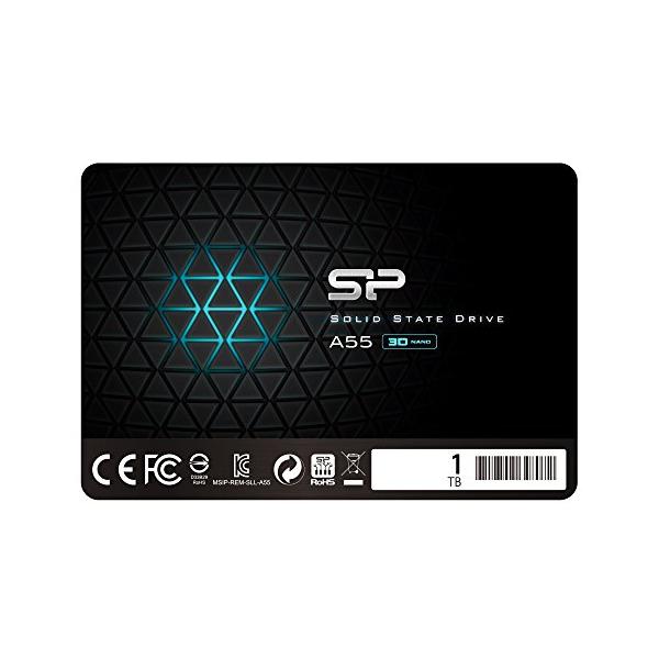 シリコンパワー SSD 1TB 内蔵ssd 3D NAND採用 SATA3 6Gbps 2.5インチ 7mm SATA III sata A55 4テラ 4T 高速 大容量 耐久性 ノートpc 内蔵型ssd SP001TBSS3A55S25