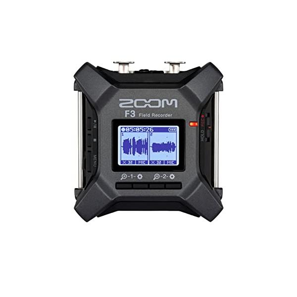 他サイト： ZOOM ズーム F3 フィールドレコーダー デュアルAD &amp; 32bitフロート対応、2チャンネル入力対応の商品画像