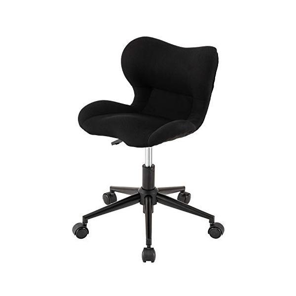 他サイト： ドウシシャ スリムフィットチェア 背もたれの低いコンパクトなデスクチェア メッシュ 姿勢 回転椅子 仕事 事務用 テレワーク オフィス ダイニンの商品画像