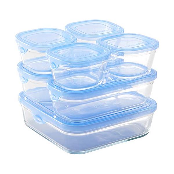 【新着商品】iwaki(イワキ) 耐熱ガラス 保存容器 電子レンジ オーブン 7 iwaki(イワキ) 耐熱ガラス 保存容器 電子レンジ オーブン 7個セット