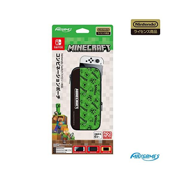 他サイト： 【任天堂ライセンス商品】Nintendo Switchファミリー対応コンビネーションポーチ マインクラフト クリーパーの商品画像