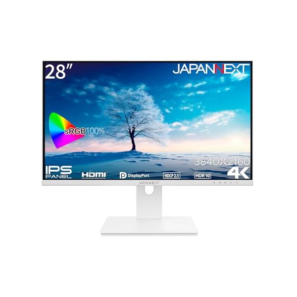 JAPANNEXT 28インチ モニター 4K UHD 3840x2160解像度 IPS