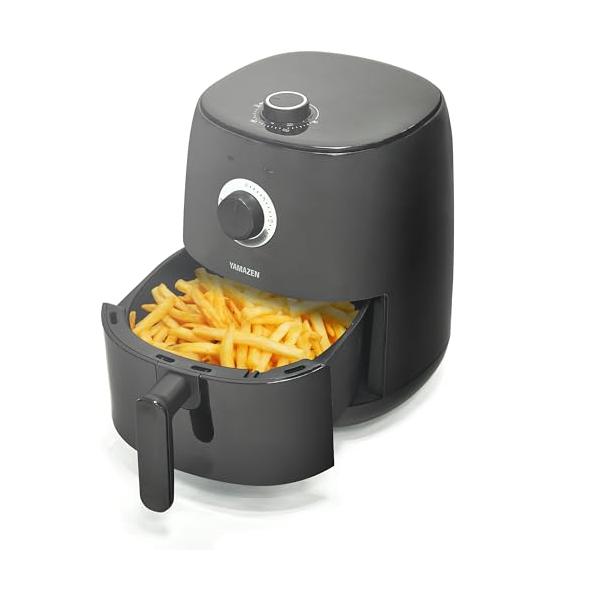 [ノンフライヤー]1~3人用ブラック/2.2L/YAF-C120(B)・Size:2.2L・パッケージ個数:1・【オイルフリー】唐揚げやフライドポテトなどの揚げ物に、油がいらないノンフライヤー。油を使わないので、通常の揚げ物と比べてヘルシー...