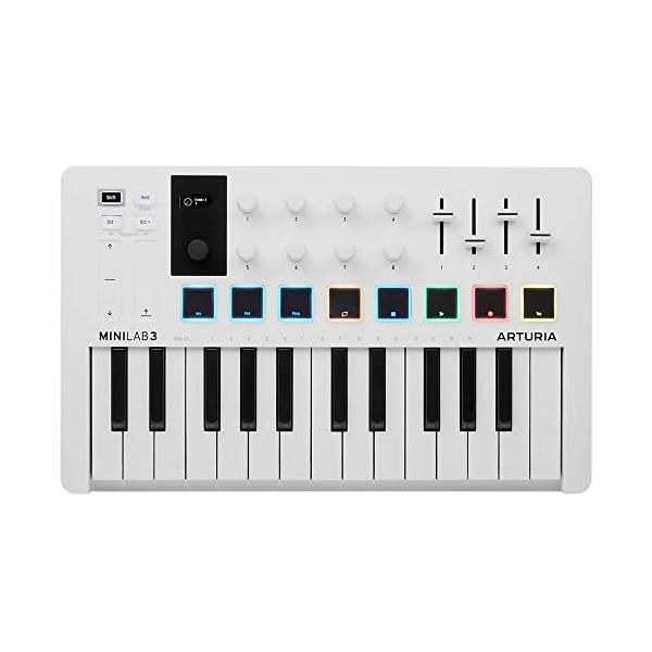 他サイト： Arturia MIDI キーボード コントローラー MiniLab 3 ホワイトの商品画像
