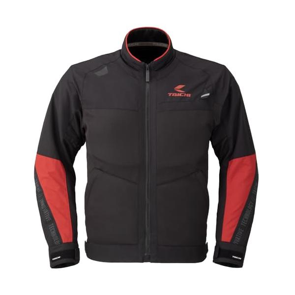 美品　TAICHI バイクジャケット M ブラック/レッド RSタイチ(RS TAICHI) バイクウェア ライディングジャケット 春夏 通気