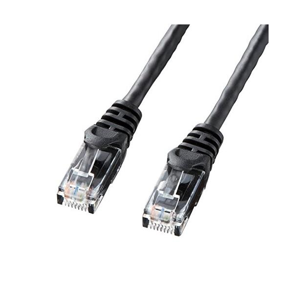 他サイト： サンワサプライ(Sanwa Supply) CAT6LANケーブル (3m) UTP 1Gbps/250MHz RJ45 ツメ折れ防止 ブラックの商品画像