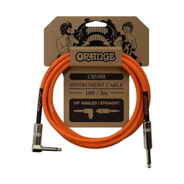 他サイト： ORANGE CRUSH Instrument Cable 10ft 3m 1/4 Angled Straight CA035 ギターケーブルの商品画像