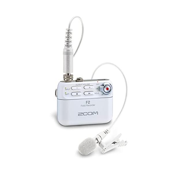 他サイト： ZOOM ズーム F2/W フィールドレコーダー ホワイト 小型軽量サイズ 32bitフロート対応の商品画像