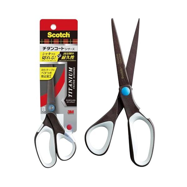 他サイト： 【ベタつき防止加工】 3M スコッチ はさみ ハサミ チタンコートシザーズ ベタつき防止加工 プロ仕様 刃渡り85mm 1468の商品画像