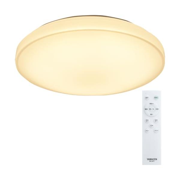 他サイト： [山善] LEDシーリングライト 6畳 (日本照明工業会基準) 3600lm 室内/天井照明 10段階調光/調色タイプ 常夜灯 リモコン付き 和の商品画像