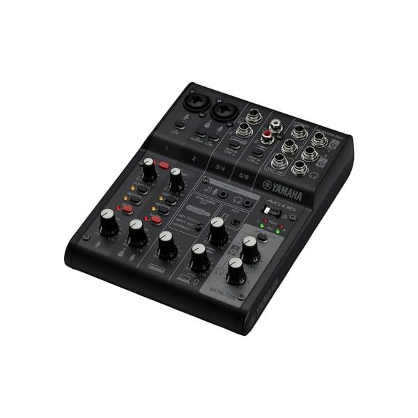 ヤマハ(YAMAHA) ライブストリーミングミキサー 6チャンネル ブラック AG06MK2 B