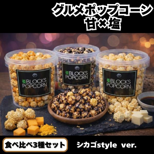 ポップコーン焼き塩味セット　10セット500人分 3blocks-popcorn_amasiosikago