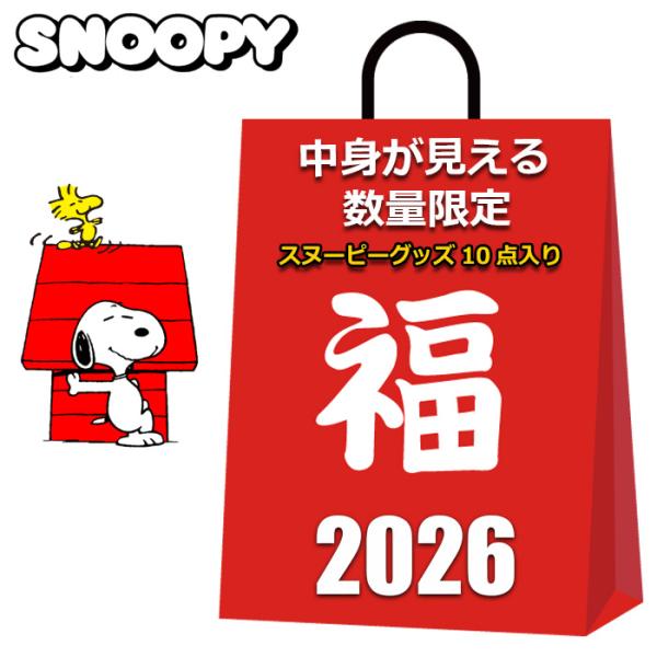 スヌーピー 数量限定 福袋中身が見える 10点入り 10000円大人気のスヌーピーの福袋をご用意しました。※(2025/12/25/中身更新)中身は選べませんが、商品は見えているので安心です。商品の種類は画像に表示していますのでその中から弊...