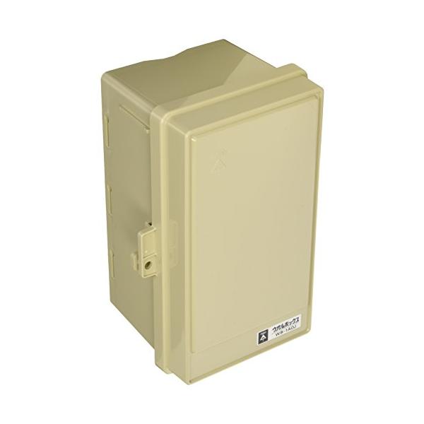 未来工業 ウオルボックス プラスチック製防雨スイッチボックス 屋根無〈タテ型〉 WB-1AOJ ベージュ