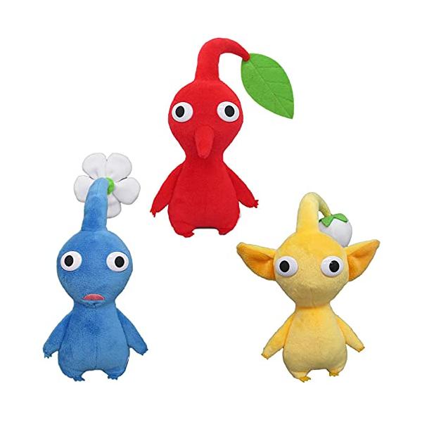 ピクミンぬいぐるみ正規品　セット ピクミン ぬいぐるみ 3種セット (赤ピクミン・青ピクミン・黄ピクミン