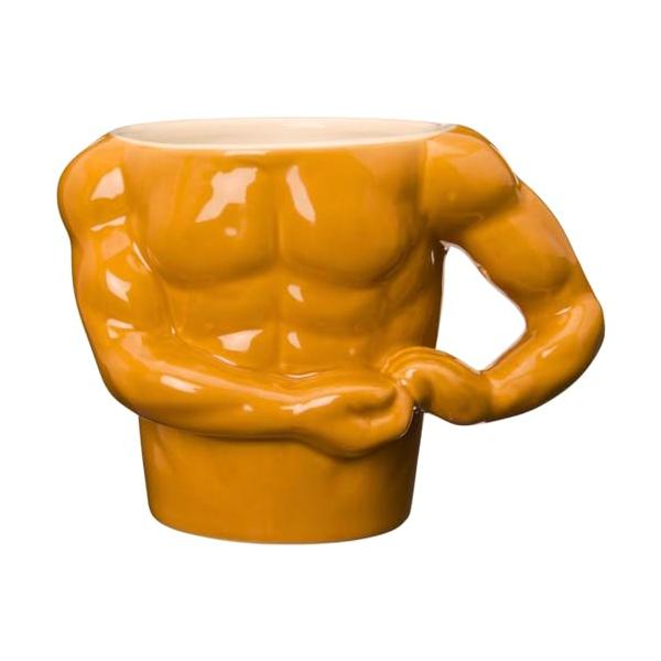 サンアート おもしろ食器 「 ムキムキカップル ワイルド 」 筋肉 マグカップ 300cc SAN2157
