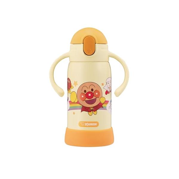 象印 水筒 クールボトル 幼児向け 300ml ストロータイプ シリコン ダブルハンドル 底カバー アンパンマン SQ-DB30A-EY