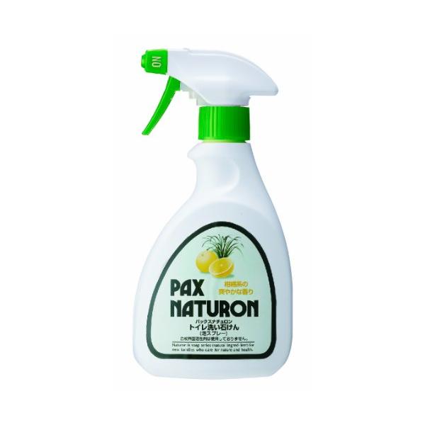 他サイト： パックスナチュロン トイレ洗い石けん(泡スプレー) 400ml 柑橘 シトラス 無添加 トイレ洗剤 天然由来100% 太陽油脂の商品画像