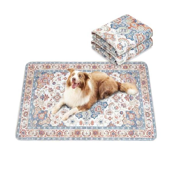 ULIGOTA洗える ペットシーツ 犬 猫用 洗えるペットマット おしっこマット ペットマット エスニック柄 下敷きマット 洗える 速乾 繰り返
