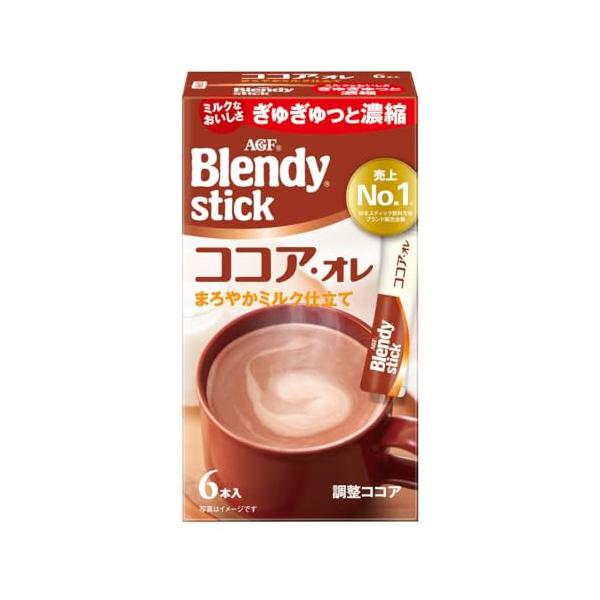 小容量シリーズ-/6本×6箱/-・Size:6本×6箱・パッケージ個数:6・メーカー名:AGF・ブランド名:ブレンディ スティック・商品タイプ:ココア(スティック)・原産国:日本・原材料:砂糖(国内製造、オーストラリア製造)、クリーミングパ...