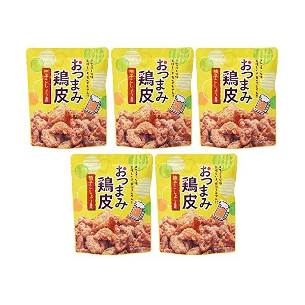 ネオフーズ竹森 スナック おつまみとり皮 柚子こしょう風味 50g×5袋 国産 鶏皮使用/カリカリ食感 ×5個