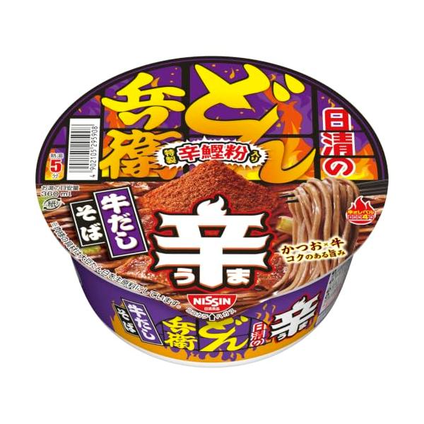 どん兵衛 日清の辛どん兵衛 牛だしそば 94g×12個