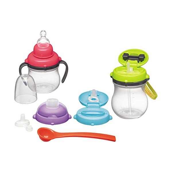 他サイト： コンビ テテオ teteo パーティマグ 離乳ナビセット Neo マルチカラー 1個アソート 500mlの商品画像