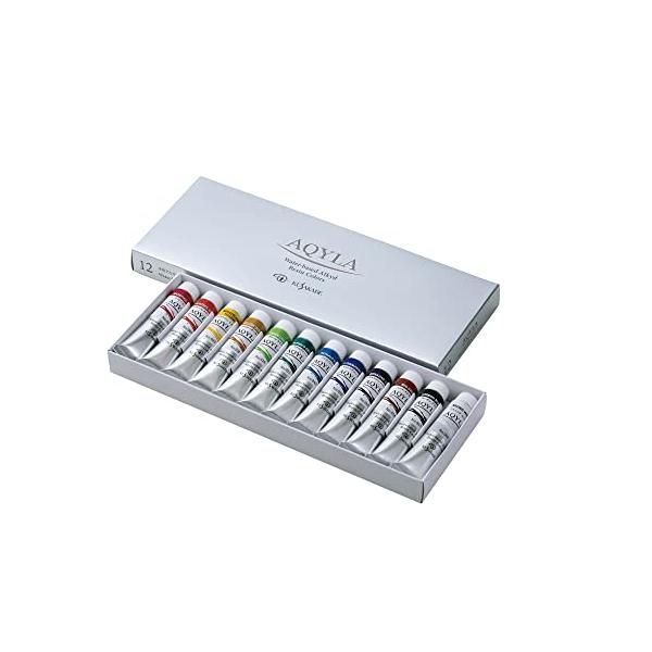 クサカベ(KUSAKABE) アクリル絵具 アキーラ 12色セット 20ml(6号) NAQ6-12