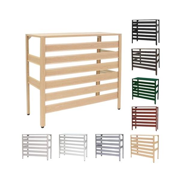 他サイト： アルマックス(Almax) アルミ製 室外機カバー(ナチュラルブラウン) 大型タイプ 高さ88cm×幅93cm×奥行38cm アルミエアコンカバの商品画像