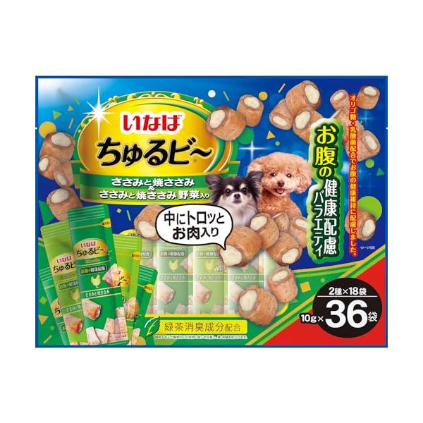 他サイト： いなば ちゅるビ~ お腹の健康配慮バラエティ 36袋の商品画像
