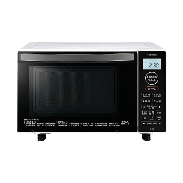 他サイト： TOSHIBA(東芝) オーブンレンジ 18L ER-X18(W) ホワイト 250℃ 1段調理 フラットテーブル 電子レンジ microwavの商品画像