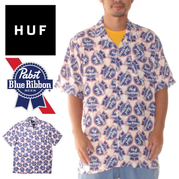 HUF ハフ 開襟シャツ ブランド おしゃれ メンズ HUF x PBR RAYON