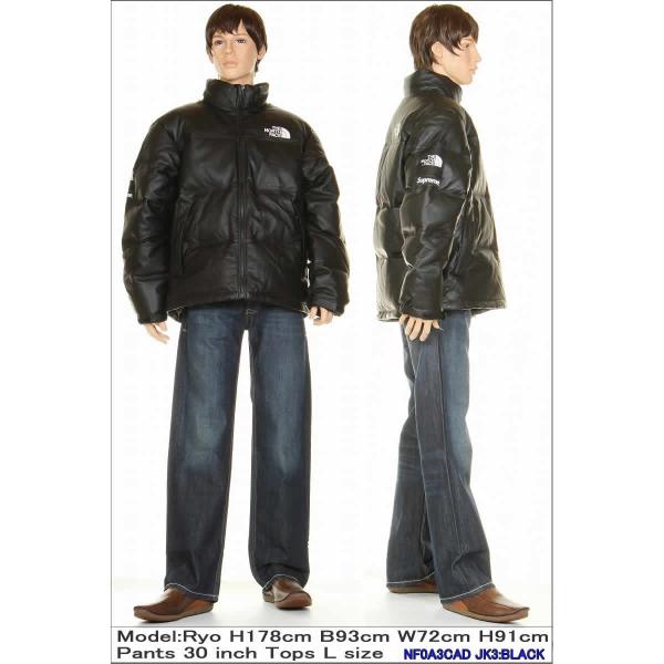 supreme the north face leather nuptse jacket black