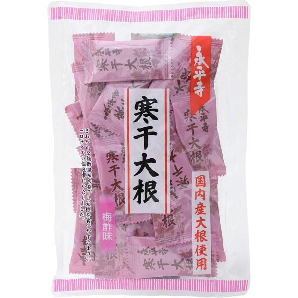 原材料名:【梅酢味】ほしだいこん、[アミノ酸液、糖類(果糖ぶどう糖液糖、砂糖)、食塩、醸造酢、醤油、発酵調味料、梅酢]、酒精、調味料(アミノ酸等)、酸味料、甘味料(ステビア、甘草)、香料、保存料(ソルビン酸K)、増粘多糖類(一部に小麦、大豆...