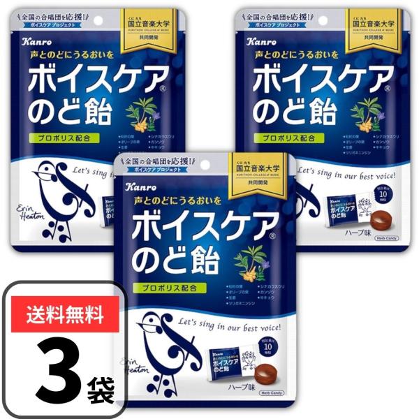 Kanro（カンロ） ボイスケアのど飴 70g×3袋 のど飴 飴 キャンディー 個