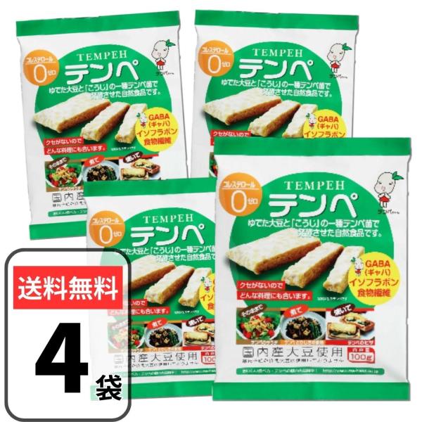 マルシン テンペ テンペ菌 100g×4袋 大豆発酵食品 インドネシア料理 大豆 健康食品・テンペはインドネシアでは伝統的な発酵食品。ゆでた大豆を「こうじ」の一種テンペ菌で発酵させたものです。消化がよく、植物性たんぱく質、ビタミンB群、リノ...