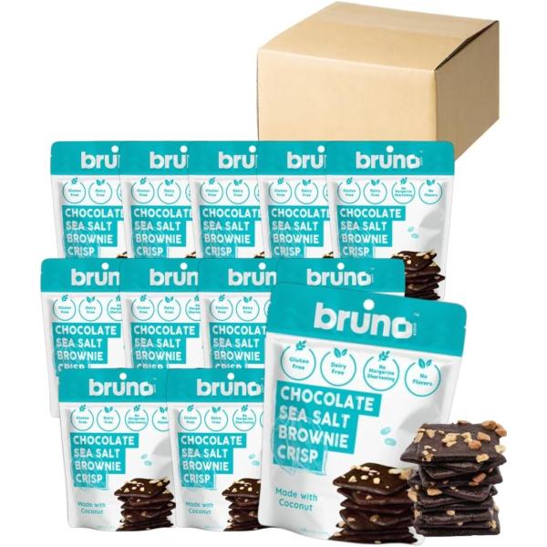 bruno ブルーノ クリスピーブラウニー シーソルト 12袋 ブルーノスナック グルテンフリー 乳不使用 バター不使用