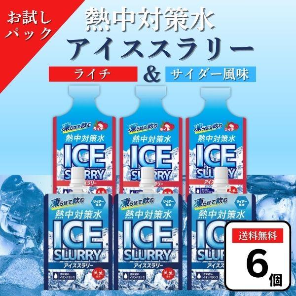 熱中対策水 ポイント消化 1000円 アイススラリー お試しパック ライチ