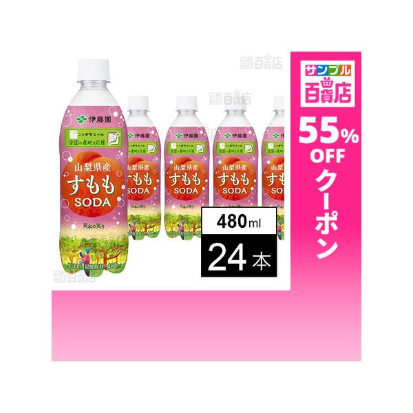 クーポン利用で97.3円/1本 [24本]伊藤園 ニッポンエール 山梨県産すももソーダ PET 480ml