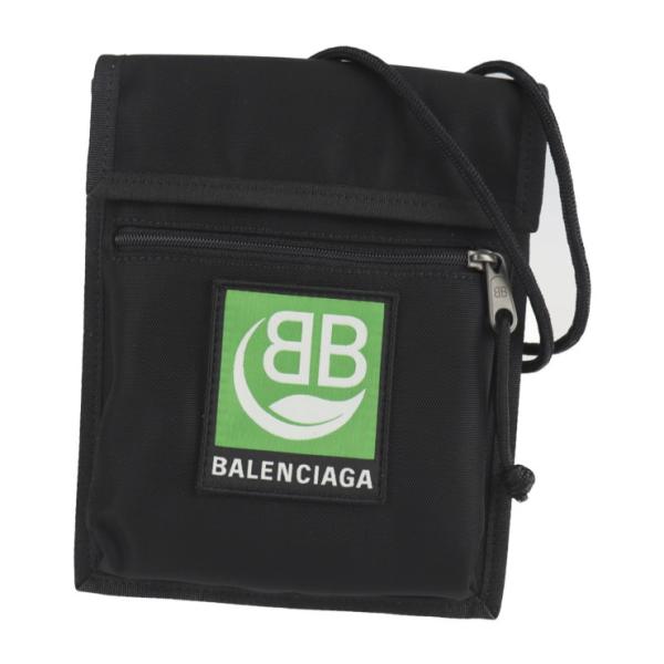 新品未使用展示品 BALENCIAGA バレンシアガ エクスプローラー ポーチ 532298 ショルダーバッグ キャンバス ブラック 【本物保証】 3rboutipue_2105073008070