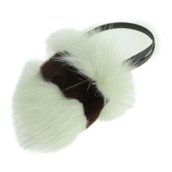 超美品 FENDI フェンディ バッグチャーム - チャーム ファー×レザー 