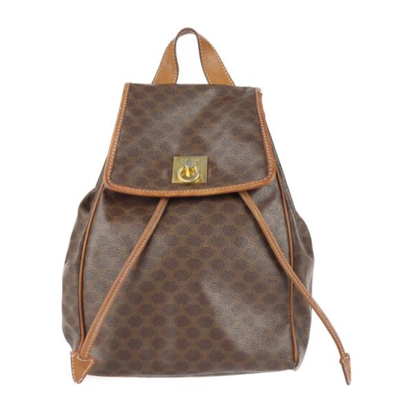 美品 CELINE セリーヌ マカダム リュック・デイパック PVC レザー