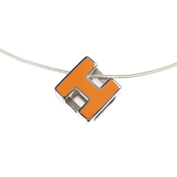 美品 HERMES エルメス カージュドアッシュ Hキューブ ネックレス 美品 HERMES エルメス カージュドアッシュ Hキューブ ネックレス