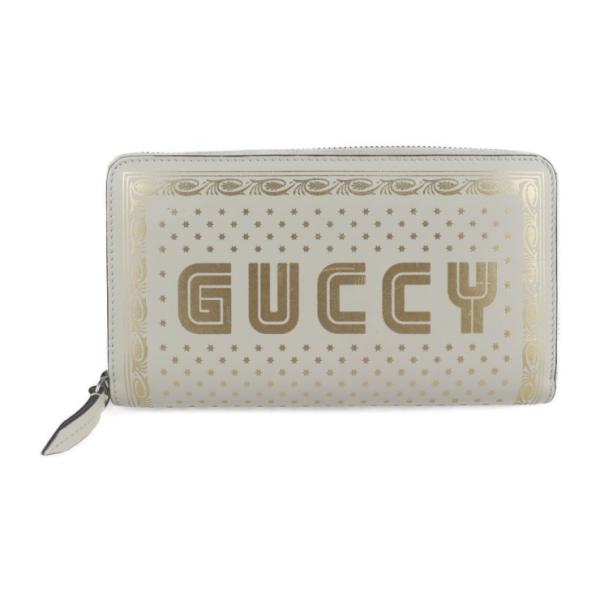 GUCCI グッチ GUCCY SEGA コラボ  長財布 510488 レザー   アイボリー ゴールド  ラウンドファスナー 【本物保証】 3rboutipue_2206023008072