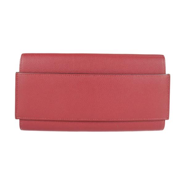 HERMES エルメス  パッサンロング 長財布 - エバーカラー   ルージュグレナ レッド系   二つ折り財布 ロングウォレット X刻印 【本物保証】 HERMES（エルメス） 超美品 パッサンロング - 長財布 エバーカラー