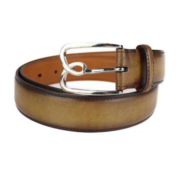新品 ベルルッティ ベルト ブラウン系 80/32 3.5cm幅