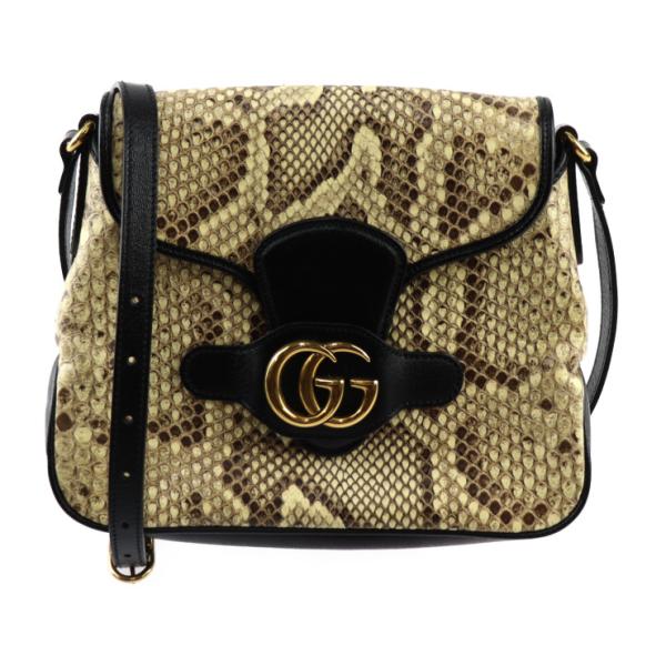 GUCCI 超美品 グッチ GGマーモント 648934 ショルダーバッグ パイソン  